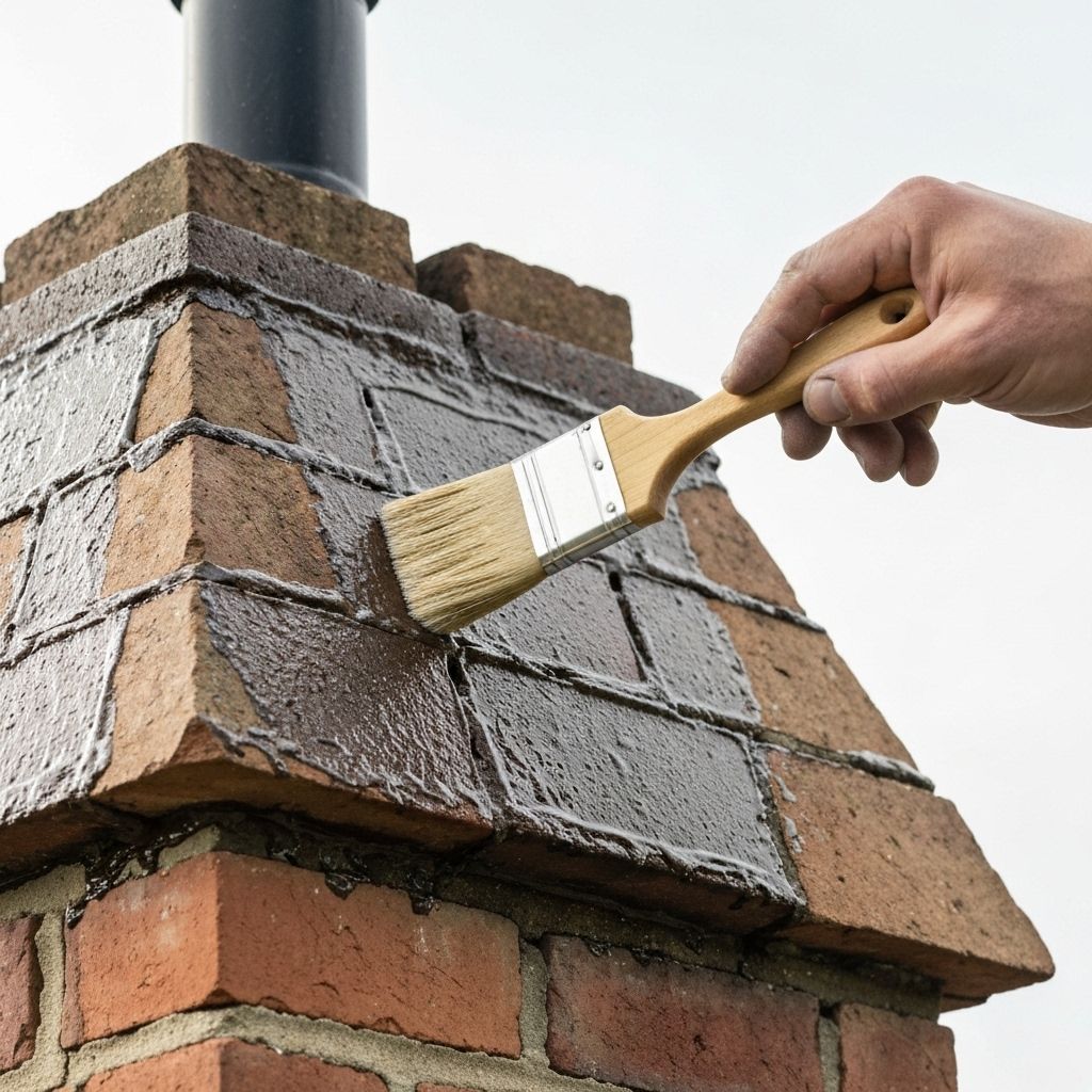 Chimney waterproofing application